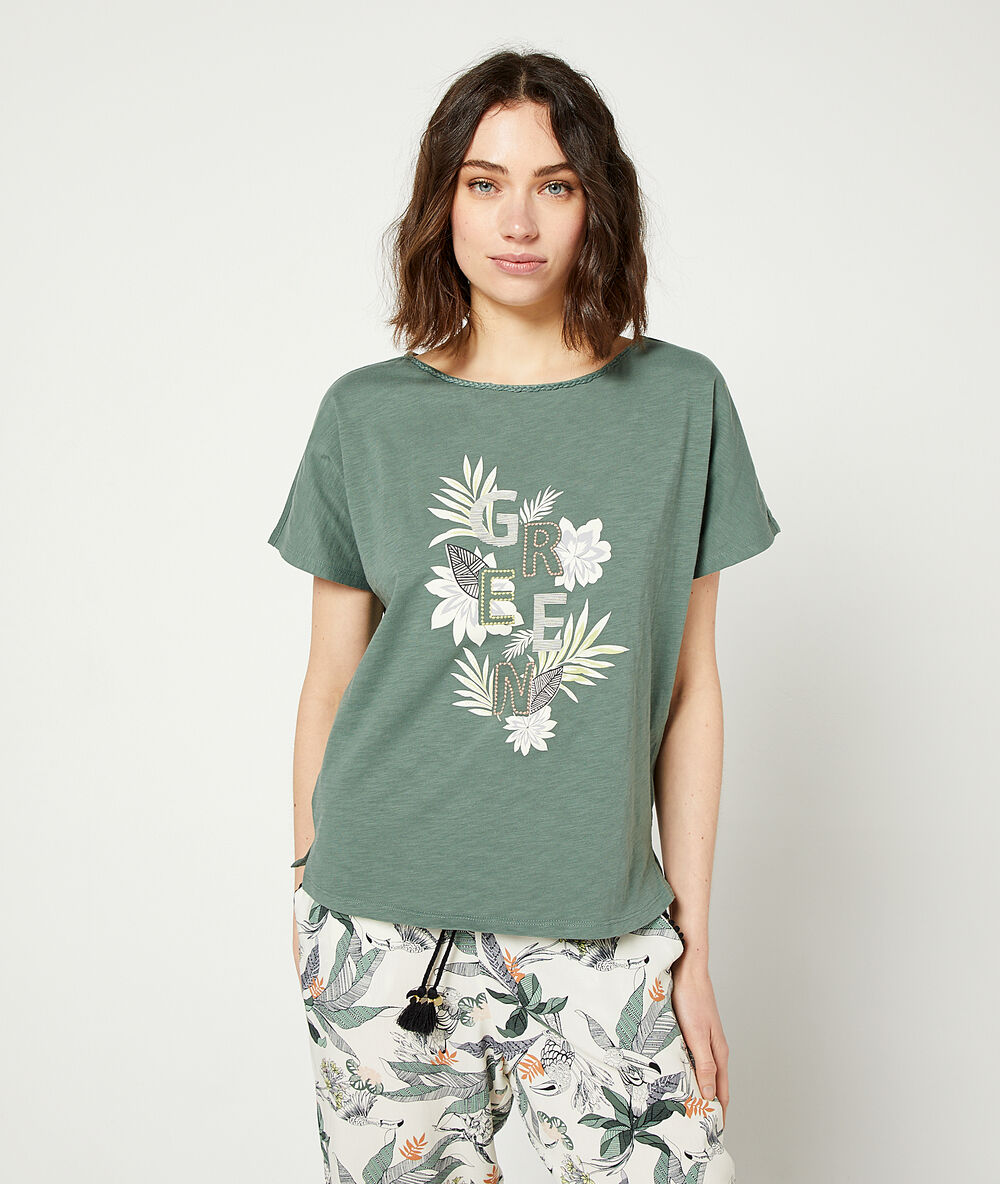 Camiseta ‘green’ caqui.