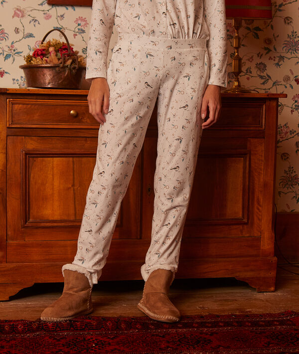 Pantalón estampado pájaros Pantalón estampado pájaros