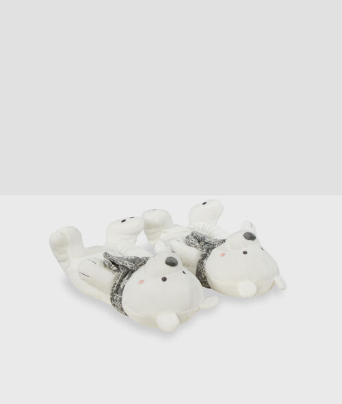 Zapatillas tejido peluche oso Zapatillas tejido peluche oso