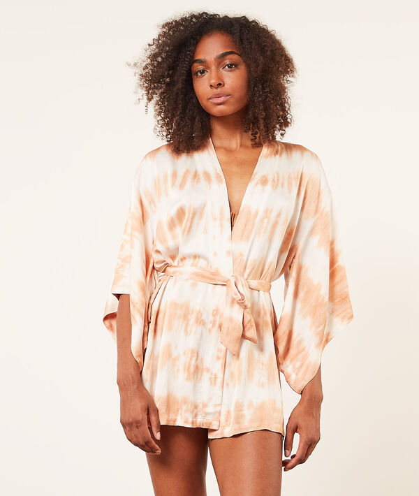 Bata kimono estampado tie-dye Bata kimono estampado tie-dye;${refinementColor}