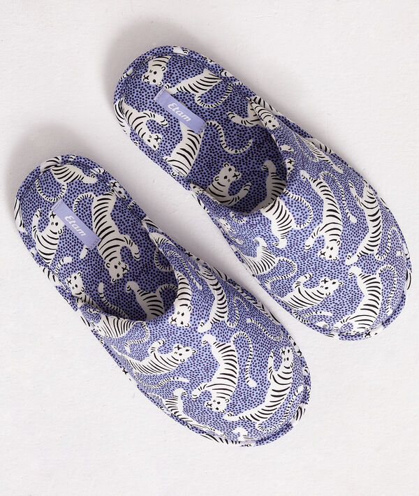 Zapatillas destalonadas estampado tigres Zapatillas destalonadas estampado tigres;${refinementColor}