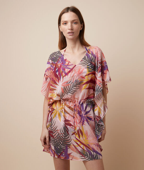 Vestido playero estampado tropical Vestido playero estampado tropical;${refinementColor}