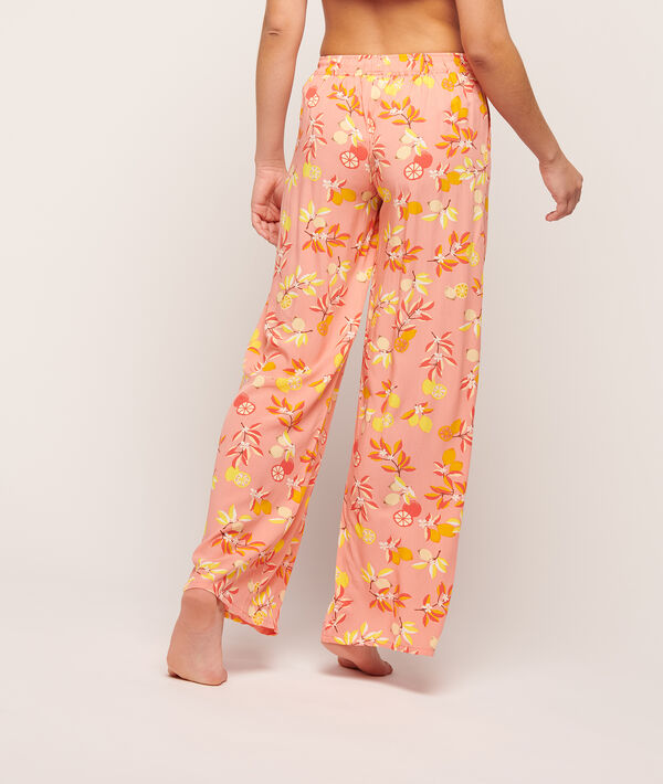 Pantalón recto estampado floral Pantalón recto estampado floral;${refinementColor}