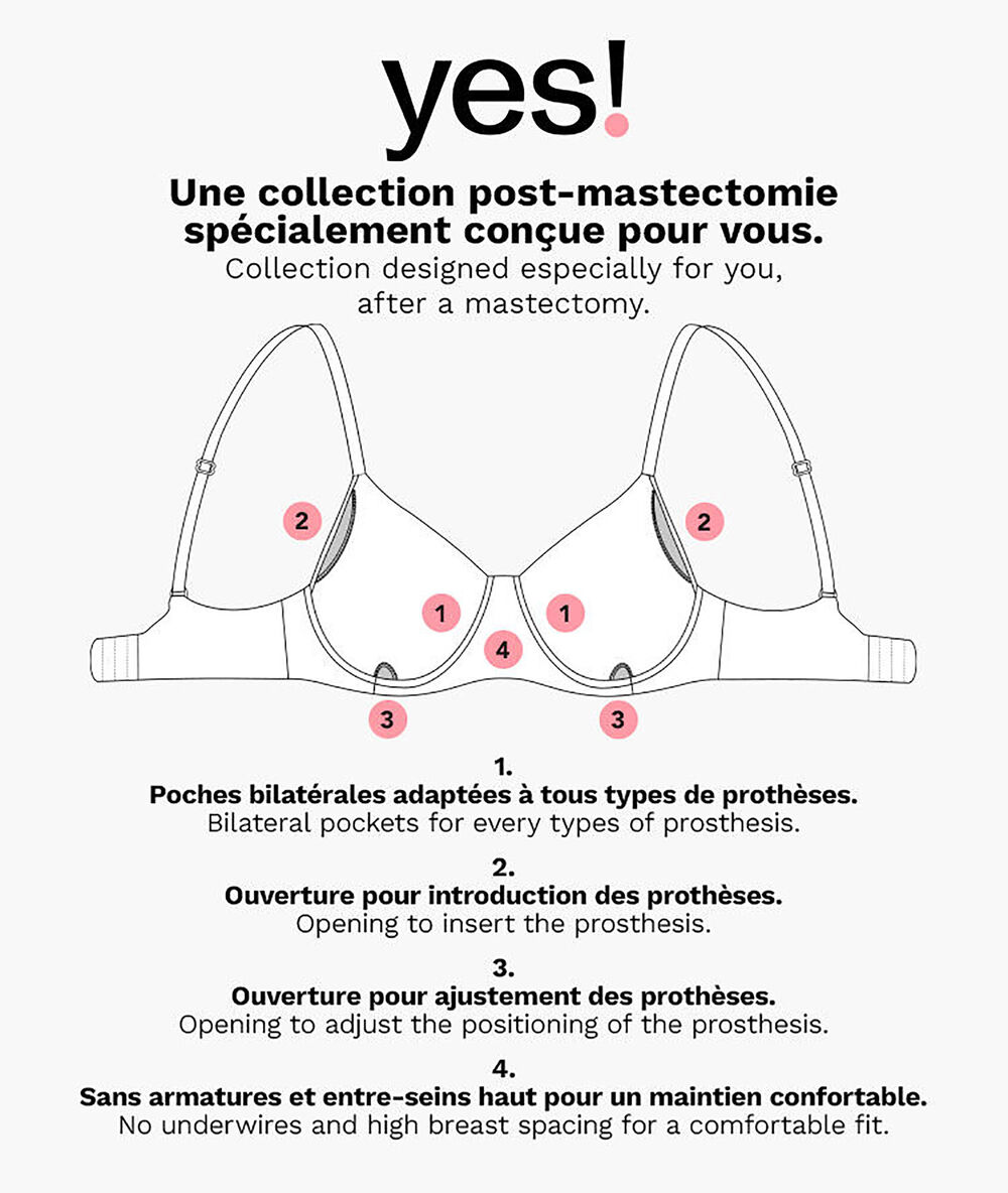 Top mastectomía, sin aros negro.