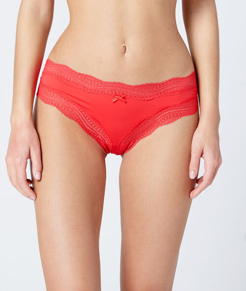Tanga de microfibra y encaje Tanga de microfibra y encaje