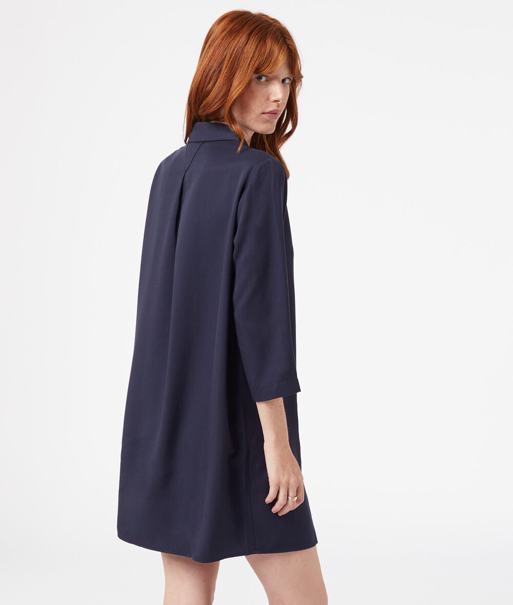 Vestido cuello camisero;${refinementColor}