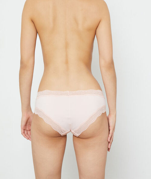 Culote de microfibra motivos de encaje maquillaje.