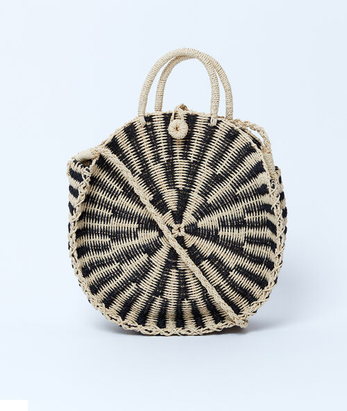 Panier de plage noir.