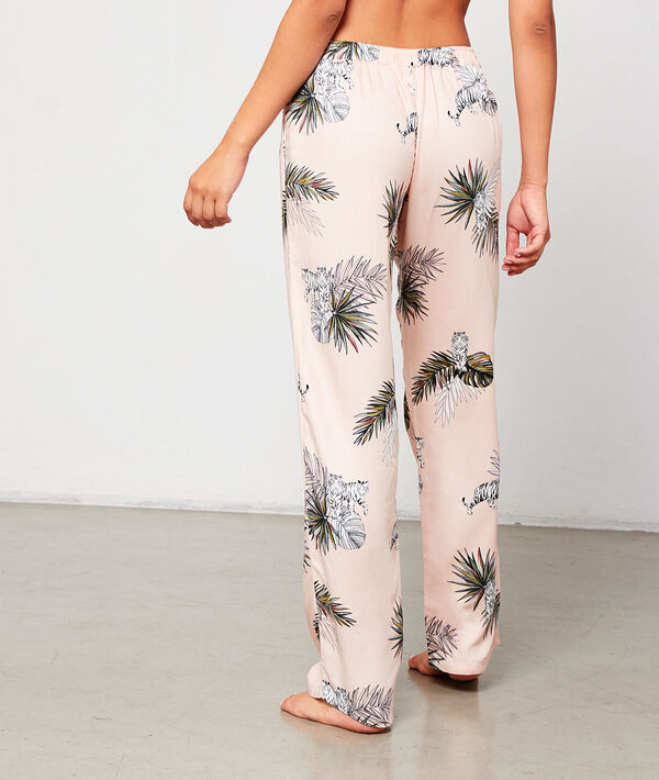 Pantalón pijama estampado jungla Pantalón pijama estampado jungla