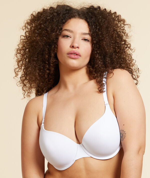 Sujetador con foam de microfibra. copa d-e - PURE FIT® - 85D - Blanco - Mujer - Etam