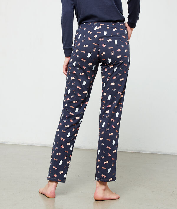 Pantalón estampado gato Pantalón estampado gato