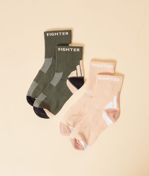 Lote de 2 calcetines deportivos Lote de 2 calcetines deportivos;${refinementColor}