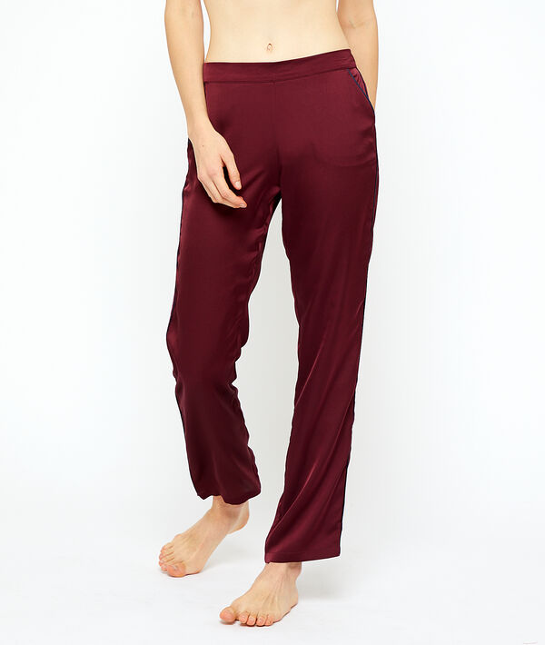 Pantalón pijama de satén Pantalón pijama de satén;${refinementColor}
