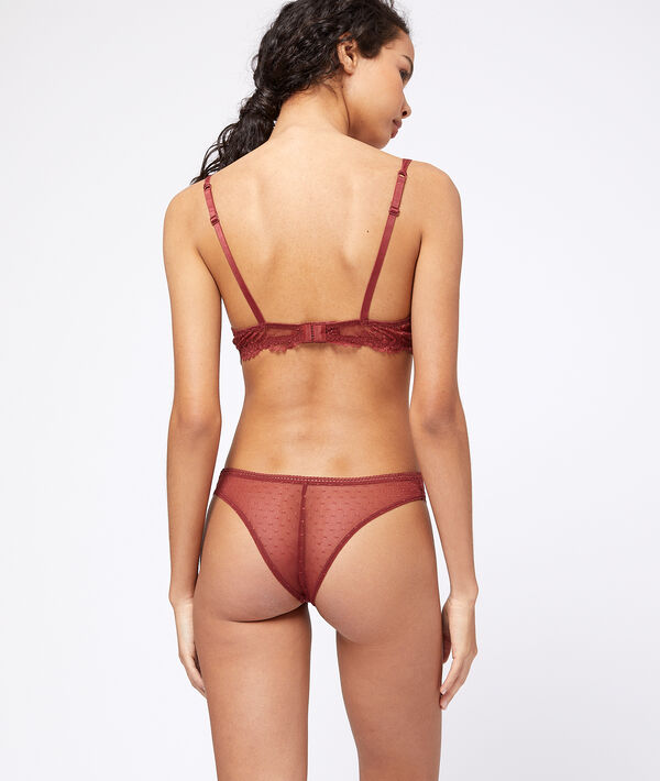 Tanga de encaje y tul Tanga de encaje y tul