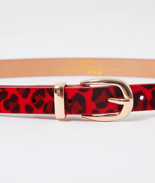Cinturón estampado leopardo Cinturón estampado leopardo