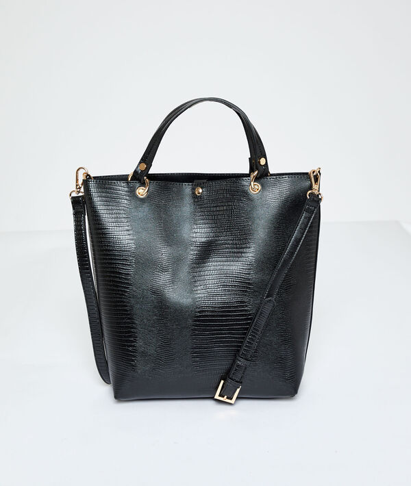 Bolso capazo efecto serpiente Bolso capazo efecto serpiente