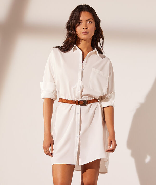 Vestido camisero liso Vestido camisero liso