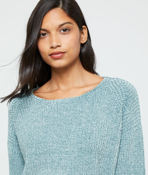 Jersey de felpilla verde.