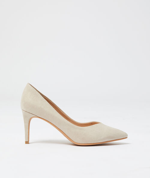 Zapato de tacón efecto ante Zapato de tacón efecto ante