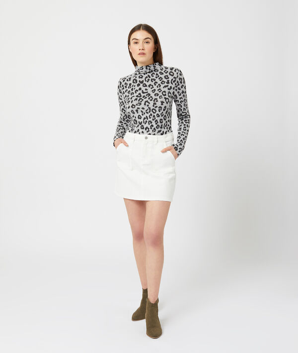 Top fino con estampado de leopardo Top fino con estampado de leopardo