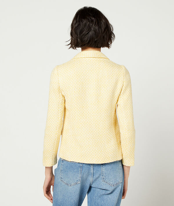 Americana entallada efecto tweed Americana entallada efecto tweed