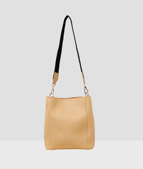 Bolso bandolera arena.