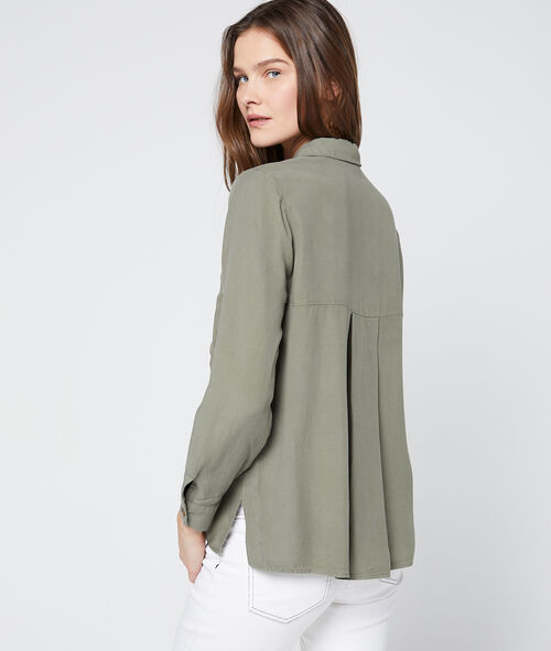 Blusa con botones de Tencel Blusa con botones de Tencel