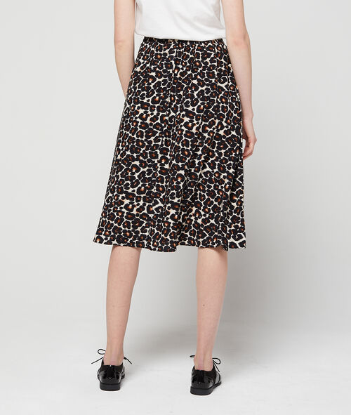 Falda holgada estampado leopardo Falda holgada estampado leopardo