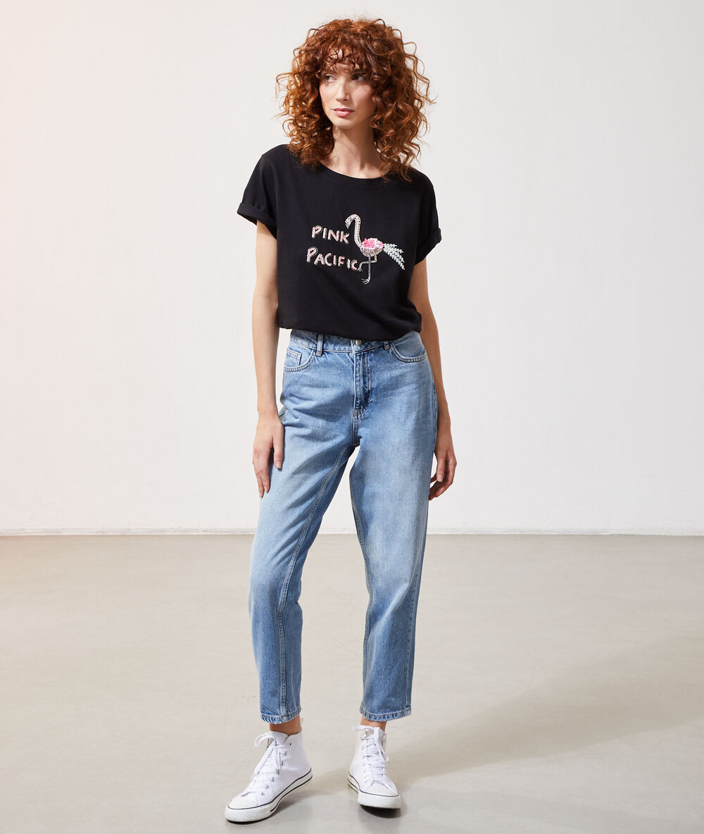 Camiseta flamenco negro.