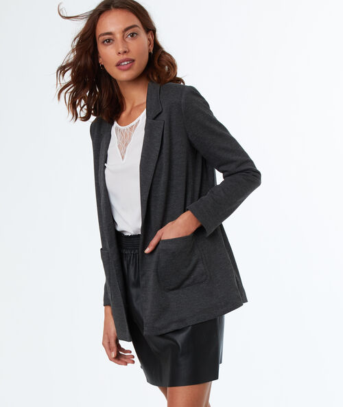 Chaqueta tipo blazer c.gris.