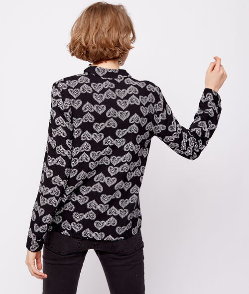 Camisa estampado de corazones Camisa estampado de corazones