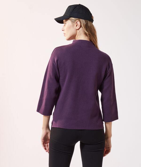Jersey ancho de cuello alto Jersey ancho de cuello alto