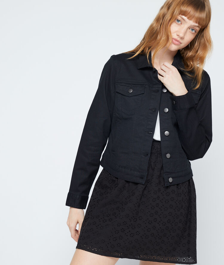 Chaqueta vaquera negro.