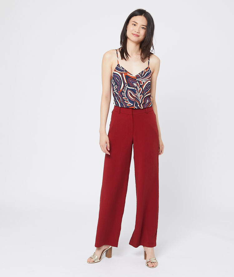 Camisola estampado floral azul.