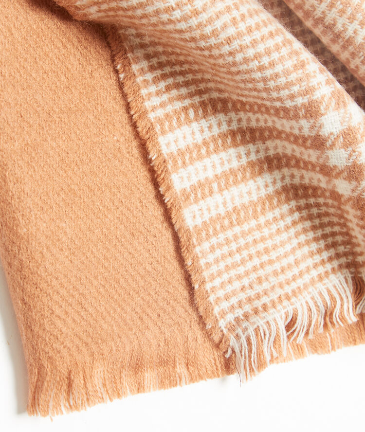 Bufanda plaid a cuadros c.beige.