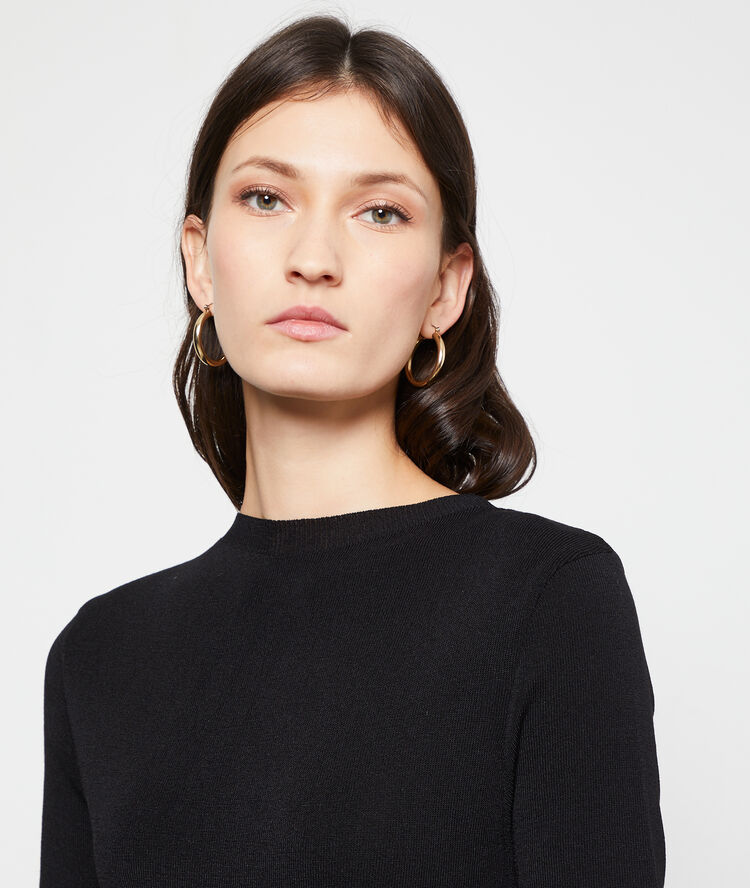 Vestido jersey negro.