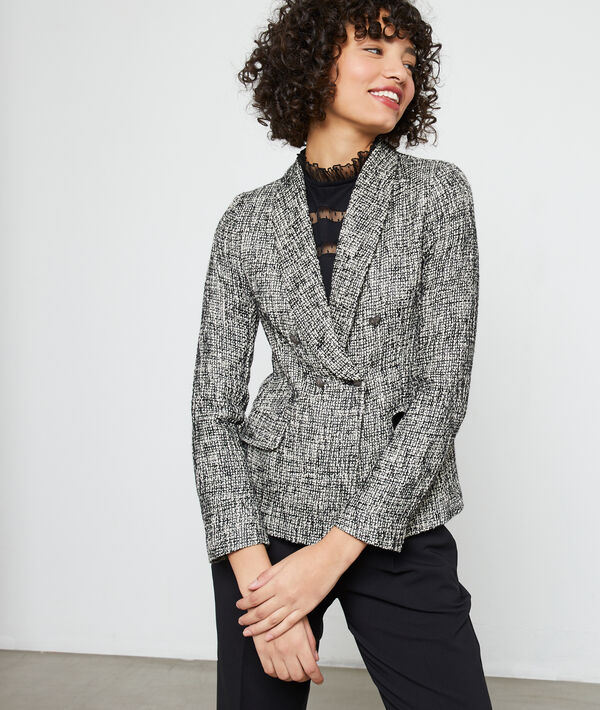 Chaqueta de sastre efecto tweed Chaqueta de sastre efecto tweed