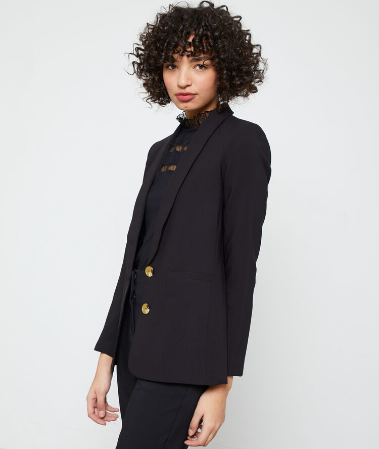 Chaqueta de sastre negro.