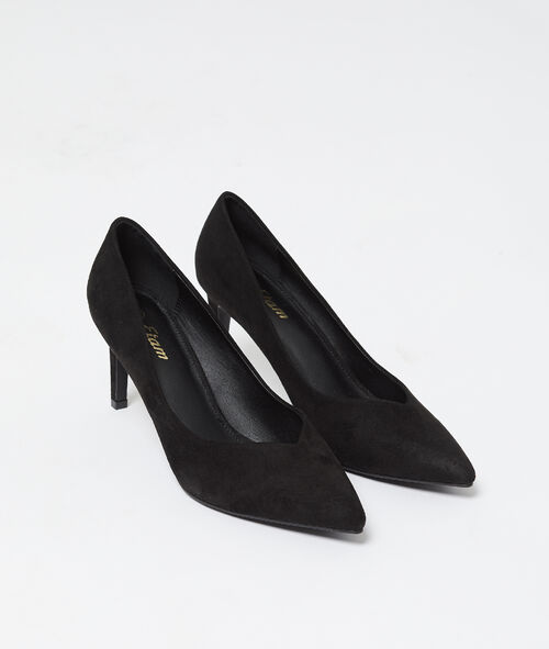 Zapato de tacón efecto ante Zapato de tacón efecto ante