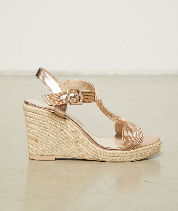 Sandalias trenzadas de cuña Sandalias trenzadas de cuña