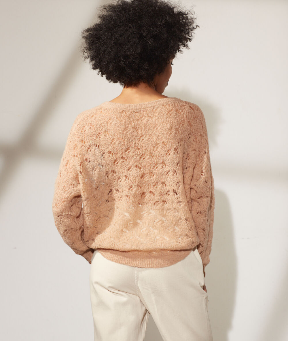 Jersey de punto calado c.camel.