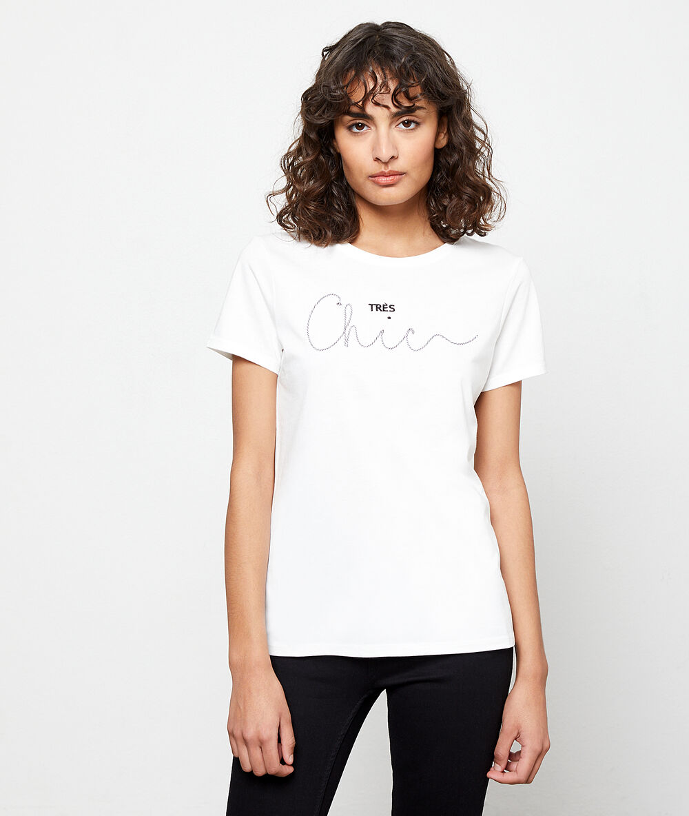 Camiseta ‘très chic’ crudo.