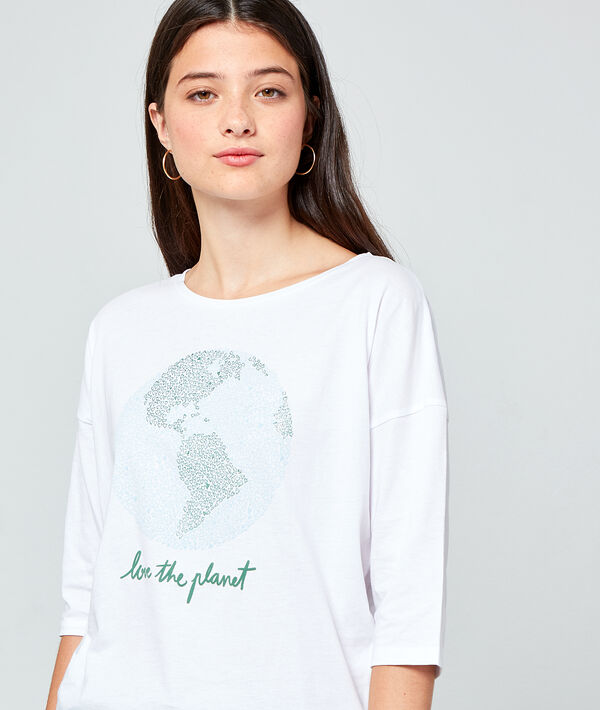Camiseta ‘Love the planet’ de algodón bio Camiseta ‘Love the planet’ de algodón bio