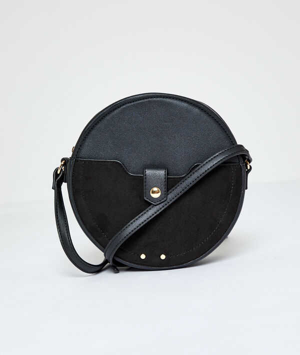 Bolso bandolera redondo dos tejidos - CALI - TU - Negro - Mujer - Etam