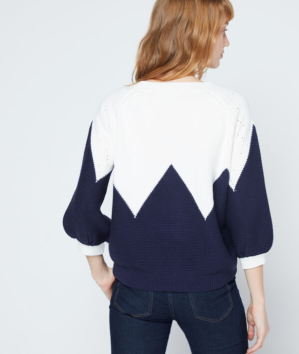 Pull graphique en maille fine - DESACTIVATION ATTENTE CONTROLE - Pull graphique en maille fine - DESACTIVATION ATTENTE CONTROLE -