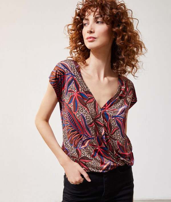 Top estampado hojas Top estampado hojas