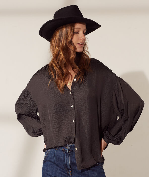 Camisa jacquard leopardo Camisa jacquard leopardo