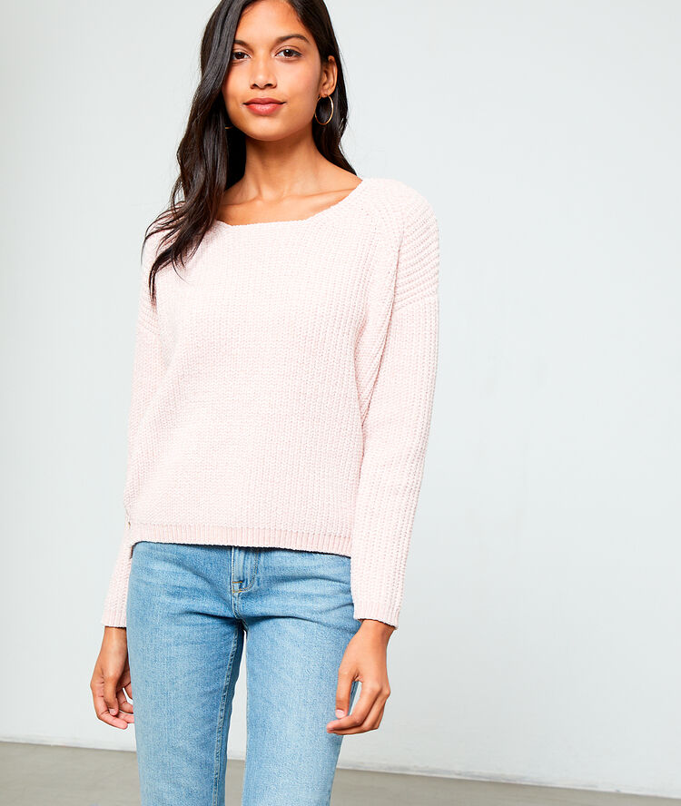 Jersey de felpilla rosa.