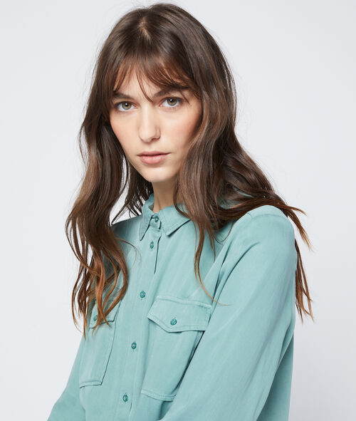 Camisa entallada de Tencel Camisa entallada de Tencel