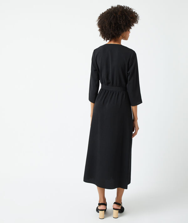 Vestido largo escote cruzado Vestido largo escote cruzado